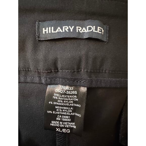 New HILARY RADLEY Black Super Stretch Skinny Leg Pull-On Ankle Pants Size XL - Picture 6 of 6